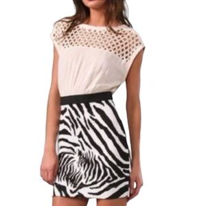 Free People Studded Zebra Bodice dress